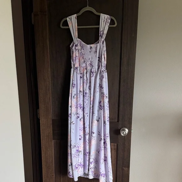 Grace Karin Lavender Floral Dress - Picture 6 of 7
